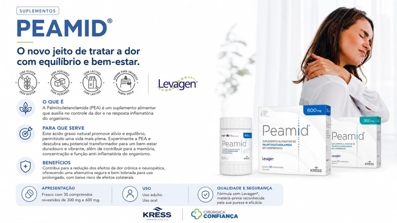 PALMITOILETANOLAMIDA (PEA): Benefícios, Para Que Serve e Seu Uso no Controle da Dor