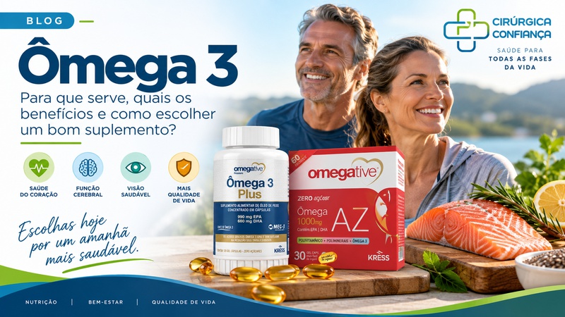 ÔMEGA 3: para que serve, quais os benefícios e como escolher um bom suplemento?